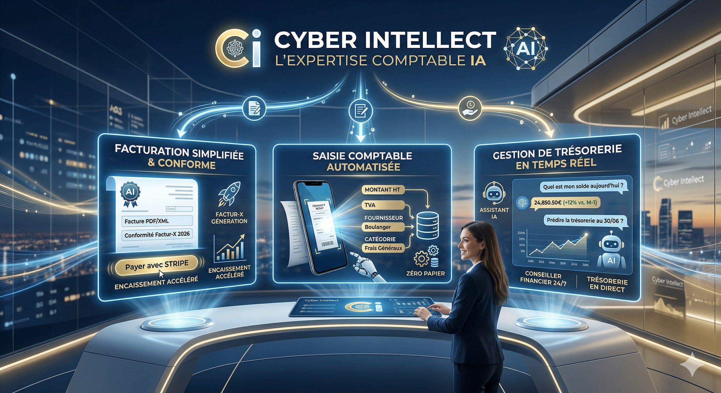 Aperçu de l'interface Cyber Intellect